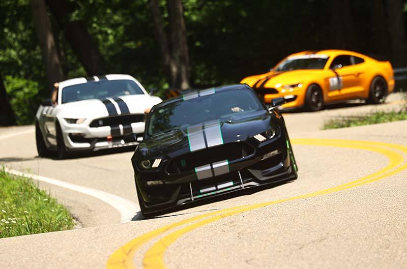 Mustangs Driving on Tail of Dragon